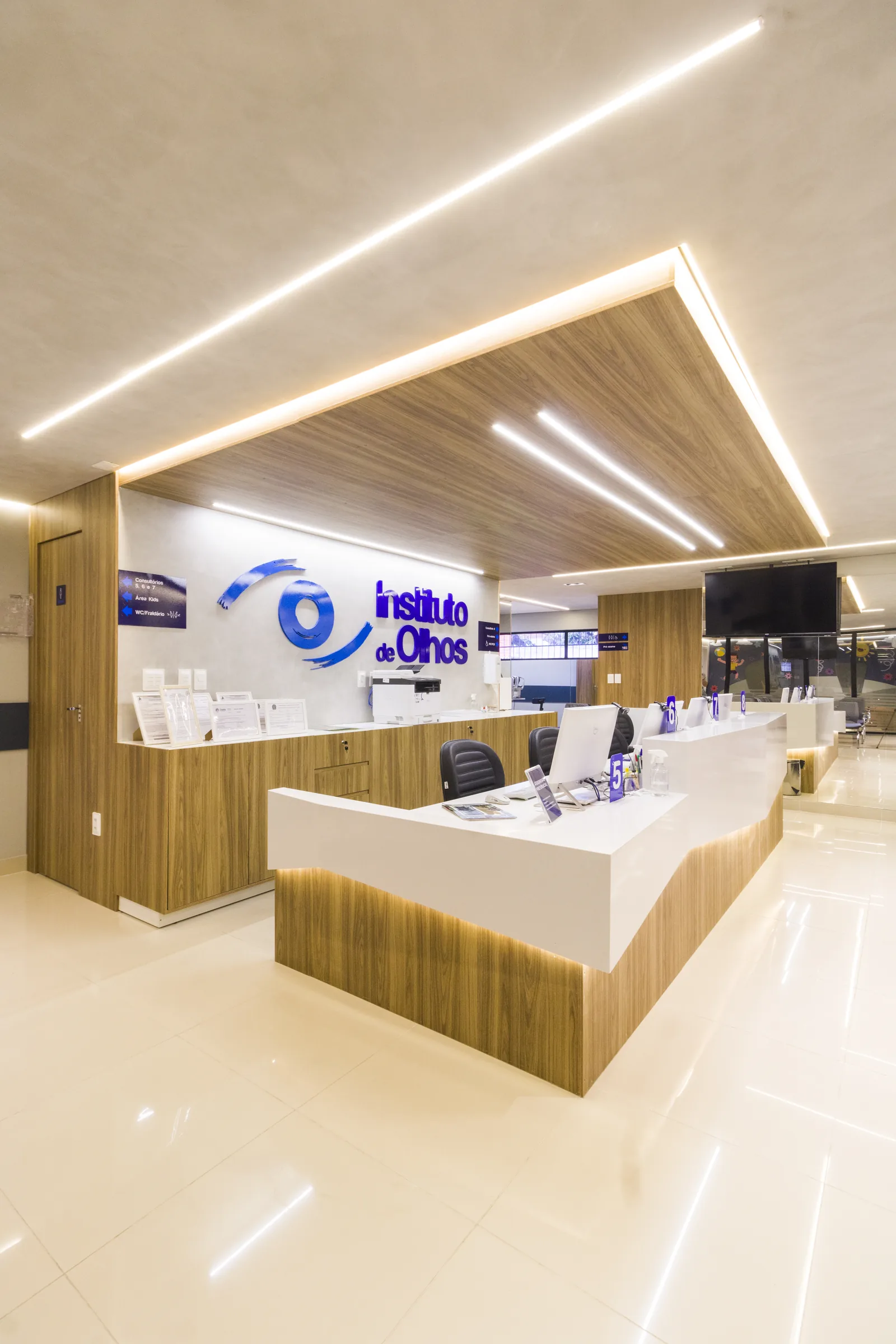 Recep&ccedil;&atilde;o do Instituto de Olhos em Juazeiro executada pela Construtora Naldi
